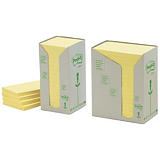 Post-it® Notas Adhesivas Recicladas Bloques 38 x 51 mm, Amarillo Pastel Post-it® Notas Adhesivas Recicladas Bloques 38 x 51 mm, Amarillo Pastel