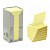 Post-it® Notas adhesivas Z-Notes recicladas en torre de 16 bloques, bloques 76 x 76 mm, amarillo, 100 notas - 1
