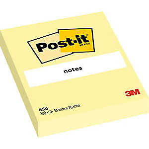 Post-it Notes repositionnables 51 x 76 mm - Jaune canari - Lot de 12 blocs de 100 feuilles