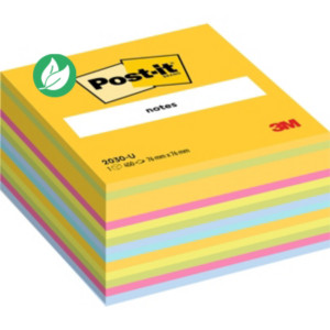 Post-it Notes repositionnables 76 x 76 mm - Assorties - Bloc de 450 feuilles