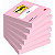 Post-it Notes repositionnables 76 x 76 mm - Rose Flamingo - Lot 6 blocs de 100 feuilles - 1