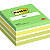 Post-it Notes repositionnables 76 x 76 mm - Vert Aquarelle - Bloc de 450 feuilles - 1