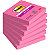 Post-it Notes repositionnables Super Sticky 76 x 76 mm - Fuchsia - Lot 6 blocs de 90 feuilles - 1