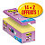 Post-it Notes repositionnables Super Sticky 76 x 76 mm - Jaune - Pack 14 blocs de 90 feuilles + 2 gratuits - 1