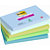 Post-it Notes repositionnables Super Sticky Oasis 76 x 127 mm - Assorties - Lot 5 blocs de 90 feuilles - 1