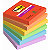 Post-it Notes repositionnables Super Sticky Playful 76 x 76 mm - Assorties - Lot 6 blocs de 90 feuilles - 1