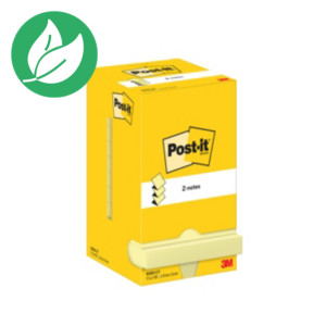 Post-it Notes Repositionnables Z-Notes Carré Canary Yellow, 76 x 76 mm - Lot de 12 blocs de 100 feuilles Post-it Notes Repositionnables Z-Notes Carré Canary Yellow, 76 x 76 mm - Lot de 12 blocs de 100 feuilles