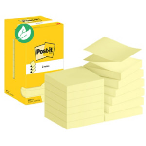 Post-it Notes Repositionnables Z-Notes carrées Jaune 76 x 76 mm - lot de 12 blocs de 100 feuilles Post-it Notes Repositionnables Z-Notes carrées Jaune 76 x 76 mm - lot de 12 blocs de 100 feuilles