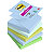 Post-it Notes repositionnables Z-Notes Super Sticky Oasis 76 x 76 mm - Assorties - Lot 6 blocs de 90 feuilles - 1