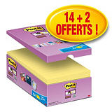 Post-it® Notes Super Sticky Canary - 3M - 76 x 127 mm - Pack de 14+2 gratuits Post-it® Notes Super Sticky Canary - 3M - 76 x 127 mm - Pack de 14+2 gratuits