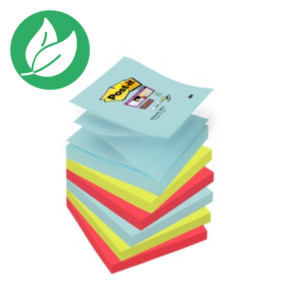 Post-it Notes super Sticky Z-Notes repositionnables Cosmic 76 x 76 mm coloris assortis - 6 blocs de 90 feuilles Post-it Notes super Sticky Z-Notes repositionnables Cosmic 76 x 76 mm coloris assortis - 6 blocs de 90 feuilles