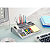 Post-it Organisateur de bureau C50 avec ruban adhésif transparent Magic 19 mm x 33 m, petits marque-pages couleurs assorties et notes adhésives Jaune Canari - 2