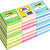 Post-it® Pack Ahorro 6 Cubos de notas, 76 x 76 mm, Colores surtidos, 450 hojas por cubo - 1