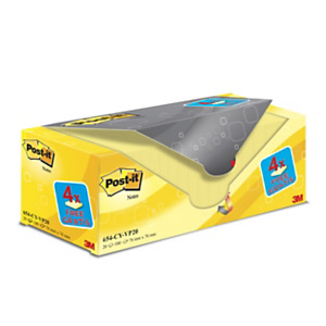 Post-it Pack Avantage de 20 blocs 100 Feuilles Notes Repositionnables en Carré Jaune, 76 x 76 mm Post-it Pack Avantage de 20 blocs 100 Feuilles Notes Repositionnables en Carré Jaune, 76 x 76 mm