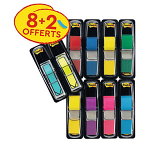 Post-it Paquet de 8 x 35 marque-pages petit format + un paquet offert de 2 x 24 flèches adhésives petit format Couleurs Assorties avec distributeurs 683-VAD1 Post-it Paquet de 8 x 35 marque-pages petit format + un paquet offert de 2 x 24 flèches adhésives petit format Couleurs Assorties avec distributeurs 683-VAD1