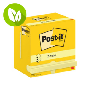 Post-it® R350 CY Canary Yellow™ Z-Notas Bloques 76 x 127 mm, amarillo canario, 100 hojas