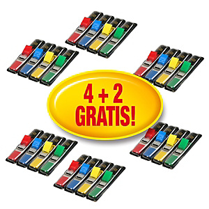 Post-it® Segnapagina Formato piccolo 11,9 x 43,1 mm Colori assortiti Confezione 16 x 35 con dispenser E 8 x 35 omaggio 683-4 + 2 Post-it® Segnapagina Formato piccolo 11,9 x 43,1 mm Colori assortiti Confezione 16 x 35 con dispenser E 8 x 35 omaggio 683-4 + 2