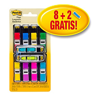 Post-it® Segnapagina Index Formato piccolo Confezione 8 x 35 + Segnapagina  Index formato freccia gratuiti Piccoli Confezione 2 x 24 Colori assortiti  Con dispenser 683-VAD1 (confezione da 24 post-it) - Post-It® Index e  Segnapagina