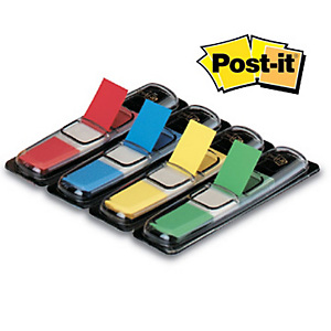 Post-it® Segnapagina Index Piccolo 11,9 x 43,1 mm Colori assortiti Confezione 4 x 35 Con dispenser 683-4 Post-it® Segnapagina Index Piccolo 11,9 x 43,1 mm Colori assortiti Confezione 4 x 35 Con dispenser 683-4