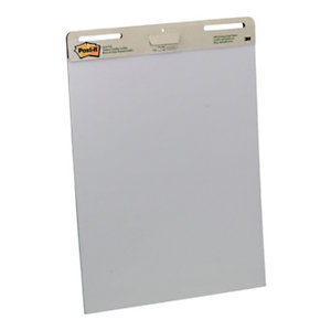 Post-it® Super Sticky 559 Bloc para caballete de rotafolios, papel autoadhesivo reposicionable, 635 x 775 mm, 30 hojas, blanco