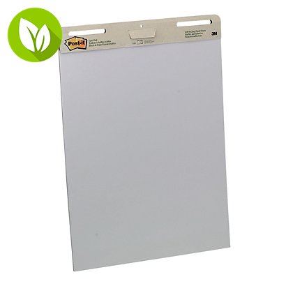 Post-it® Super Sticky 559 Bloc para caballete de rotafolios, papel autoadhesivo reposicionable, 635 x 775 mm, 30 hojas, blanco - 1