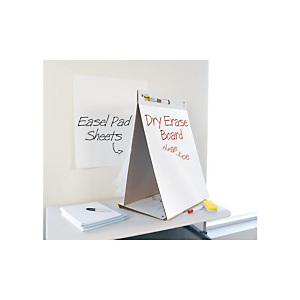 Post-it® Super Sticky 563 Blocco da tavolo a due lati con fogli mobili e superficie cancellabile a secco, 51 x 58 cm, Bianco, 20 fogli Post-it® Super Sticky 563 Blocco da tavolo a due lati con fogli mobili e superficie cancellabile a secco, 51 x 58 cm, Bianco, 20 fogli