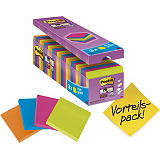 Post-it® Super Sticky Bloc de notas, 76 x 76 mm, colores variados, 90 hojas Post-it® Super Sticky Bloc de notas, 76 x 76 mm, colores variados, 90 hojas