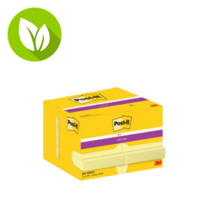 Post-it® Super Sticky Canary Yellow™ Bloc de notas 47,6 x 76 mm, amarillo canario, 90 hojas