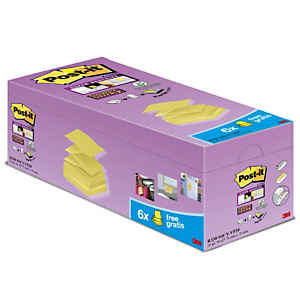Post-it® Super Sticky Canary Yellow™ Z-Notas Bloques 76 x 76 mm, amarillo canario, 90 hojas Post-it® Super Sticky Canary Yellow™ Z-Notas Bloques 76 x 76 mm, amarillo canario, 90 hojas