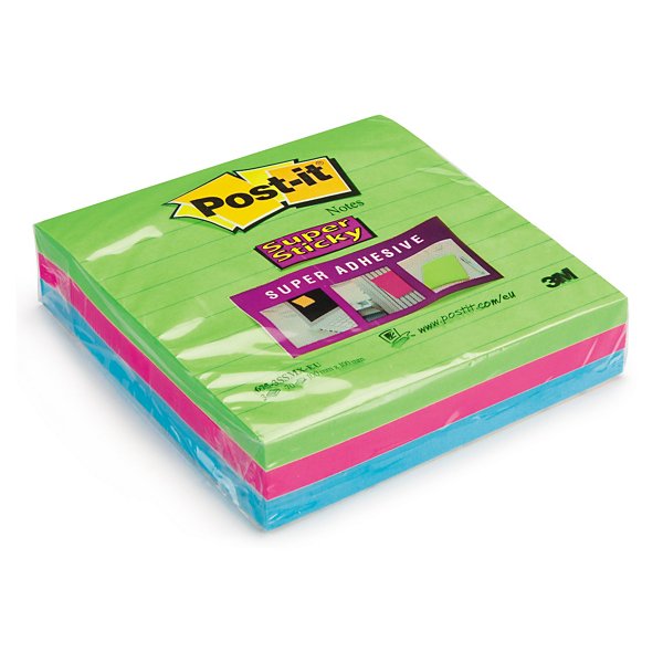 Post it Super Sticky con righe formato XL - 3