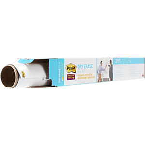 Post-it® Super Sticky Dry Erase Film, DEF6x4-EU, 1,219 x 1,829 m, blanco brillante
