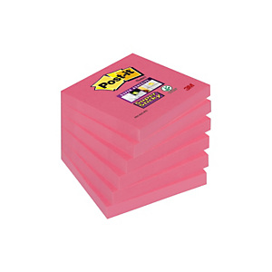 Post-it® Super Sticky Foglietti riposizionabili, Blocchi a righe 76 x 76 mm, Rosso papavero, 90 foglietti (confezione 6 pezzi) Post-it® Super Sticky Foglietti riposizionabili, Blocchi a righe 76 x 76 mm, Rosso papavero, 90 foglietti (confezione 6 pezzi)