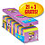 Post-it® Super Sticky Pack Ahorro 21+3 GRATIS, bloques notas Bloc de notas, 76 x 76 mm, colores variados, 90 hojas - 1