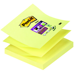 Post-it® Super Sticky R330-12SS-CY Z-Canary Yellow™ Notas Bloques 76 x 76 mm, amarillo canario, 90 hojas