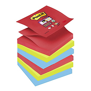 Post-it® Super Sticky Z-Notas Bloques 76 x 76 mm, Colección Bora Bora, 90 hojas Post-it® Super Sticky Z-Notas Bloques 76 x 76 mm, Colección Bora Bora, 90 hojas