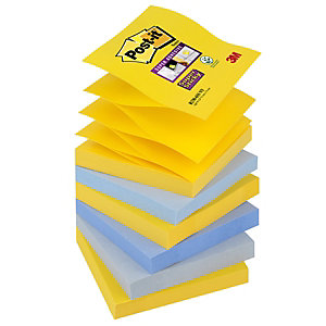 Post-it® Super Sticky Z-Notes Bloc de notas, 76 x 76 mm, Colección New York, 90 hojas