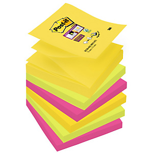 Post-it® Super Sticky Z-Notes Bloc de notas, 76 x 76 mm, Colección Río de Janeiro, 90 hojas Post-it® Super Sticky Z-Notes Bloc de notas, 76 x 76 mm, Colección Río de Janeiro, 90 hojas