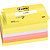 Post-it Z-Notes repositionnables 76 x 127 mm - Coloris assortis Néon - Lot de 6 blocs de 100 feuilles - 1