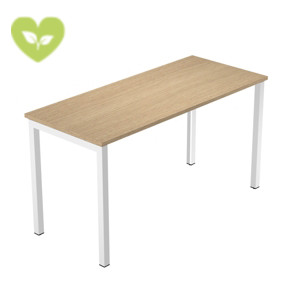 Postazione di lavoro "@ntibatterica", 120 x 60 x 72,5 cm, Piano Rovere, Gambe metalliche Bianche Postazione di lavoro "@ntibatterica", 120 x 60 x 72,5 cm, Piano Rovere, Gambe metalliche Bianche