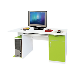 Postazione Start Up, 140 x 57 x 75 h, Bianco/Verde Postazione Start Up, 140 x 57 x 75 h, Bianco/Verde