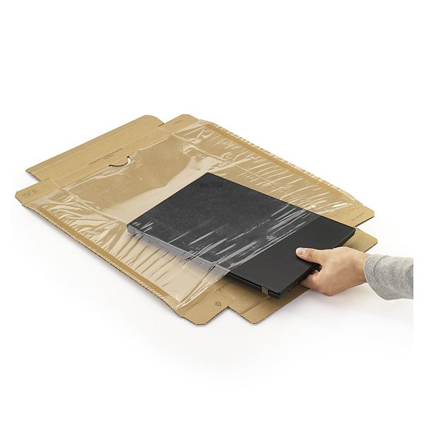 Postdoos met fixeerfolie voor laptop 15” 50,5 x 32 x 10 - 4