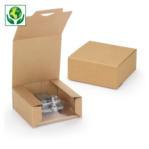 Postdoos met fixeerfolie voor laptops en compacte toestellen Postdoos met fixeerfolie voor laptops en compacte toestellen