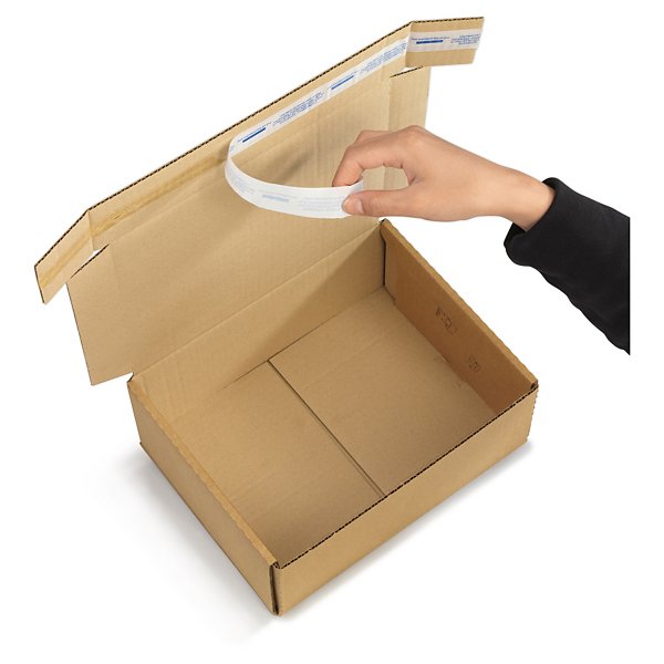 Postdoos met zelfklevende sluiting 33 x 31 x 9 cm - 4