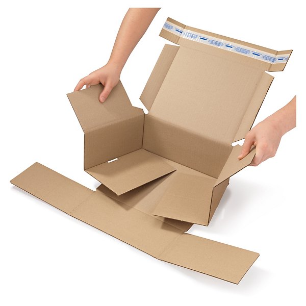 Postdoos met zelfklevende sluiting 44 x 29 x 15 cm - 2
