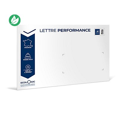 LA POSTE Enveloppe Prêt à Poster - Lettre Performance 50g - 110 x 220 mm (DL)  - Lot de 100