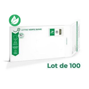LA POSTE Pochettes cartonnées Prêt à Poster - Lettre suivie (J+3) - Format 139 x 225 mm - Soufflet 3 cm - 500 gr - Lot de 100 LA POSTE Pochettes cartonnées Prêt à Poster - Lettre suivie (J+3) - Format 139 x 225 mm - Soufflet 3 cm - 500 gr - Lot de 100