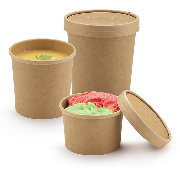 Pot carton brun RAJA - 1