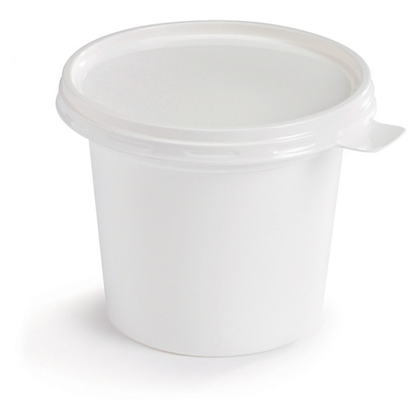 Pot à crème blanc 250 cc - 1