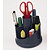 Pot à crayons rotatif coloris noir - 1