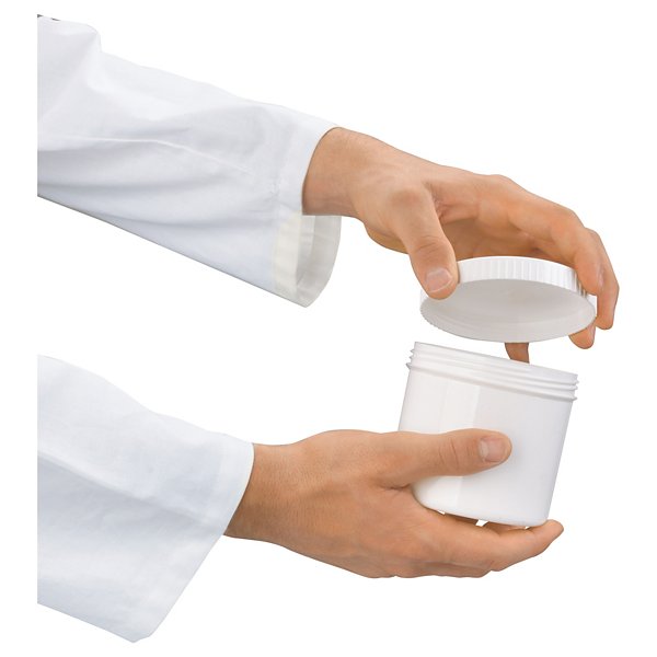 Pote de plástico redondo com tampa de rosca, capacidade 225 ml - 2